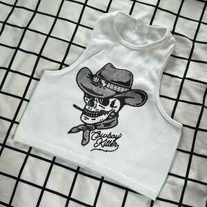 Cowboy Killer ribbed cropped tank top